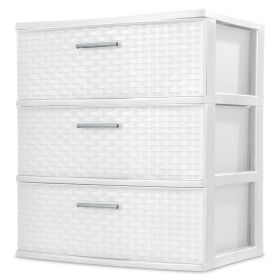 3 Drawer Wide Weave Tower