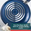 Kitchen Solutions 14-Piece Ceramic Non-Stick Cookware Set, Blue