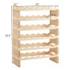 36 Bottles Stackable Wooden Wobble-Free Modular Wine Rack