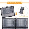 Storage Shoe Box;  Foldable Clear Sneaker Display Box;  Stackable Storage Bins Shoe Container Organizer;  6 Pack - Black