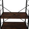 Wooden Kitchen Shelf, Baker's Rack 4 Tier Shelves, Vintage Color