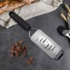 Large Grater Shaver Stainless Steel Blade with Ergonomic Non-Stick Handle for Parmesan Cheese, Chocolates