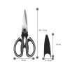 Multifunctional Heavy Duty Ultra Sharp Kitchen Shears with Cover, Stainless Steel Kitchen Scissor with Beer Bottle Opener